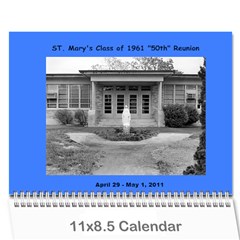 ST. Mary s 1961 Reunion - Wall Calendar 11  x 8.5  (12-Months)