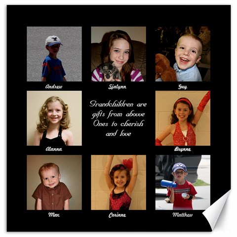 Grandchildren Canvas By Joseph 11.4 x11.56  Canvas - 1