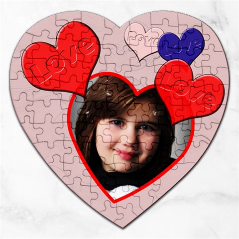 Love Heart Puzzle By Patricia W Front