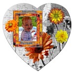 Flowers Heart Puzzle - Jigsaw Puzzle (Heart)