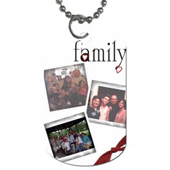 toni family dog tag - Dog Tag (One Side)