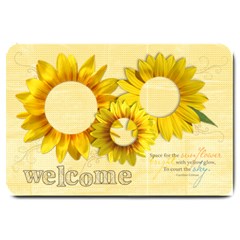 Sunflowers-welcome-Large Doormat 