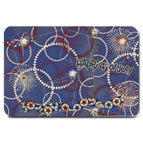 Red, White & Blue/4th July 30 x20  Door Mat