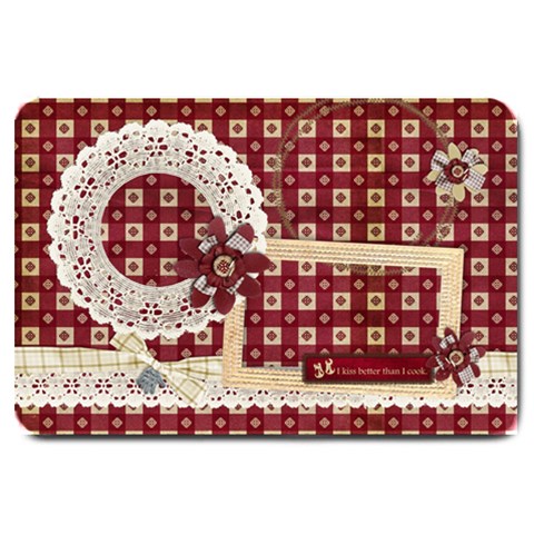 I Kiss Better Than I Cook 30 x20  Door Mat