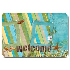 Welcome/beach-large Doormat 