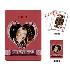 i love you cards - Playing Cards Single Design (Rectangle)