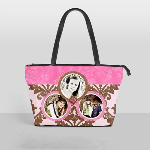 Pink & Brown Purse Template By Danielle Christiansen Front