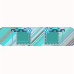 Blue flower bar mat - Large Bar Mat