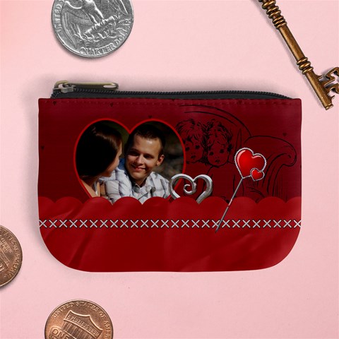 Valentine Love Mini Coin Purse By Lil Front