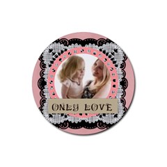 love - Rubber Coaster (Round)