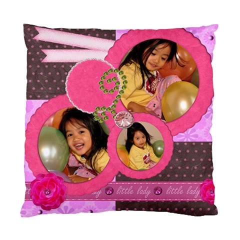 Cushion Case Little Lady By Angel Back