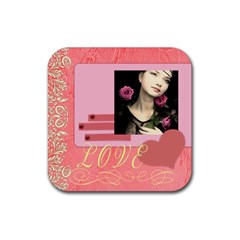 I love you forever - Rubber Coaster (Square)