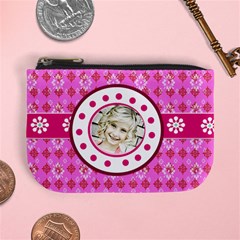 pink & Lime coin purse - Mini Coin Purse