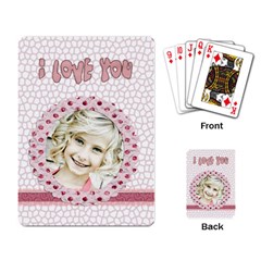  i love you playing cards - Playing Cards Single Design (Rectangle)