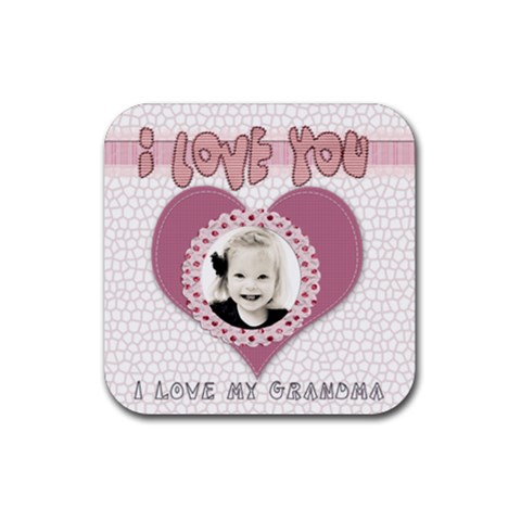 I Love You Grandma Coaster By Danielle Christiansen Front