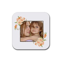 flower kids - Rubber Coaster (Square)