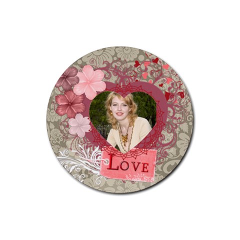 Love Rubber Coaster  By Joely Front