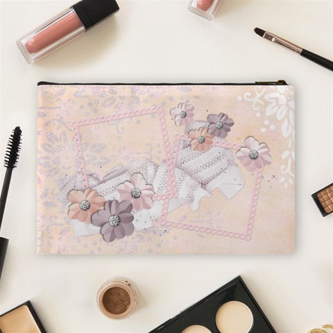 Angel Eyes Cosmetic Bag (l) By Mikki Back