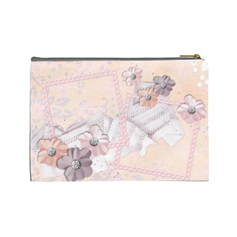 Angel Eyes Cosmetic Bag (l) By Mikki Back