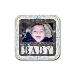 Baby Framed Coaster - Rubber Coaster (Square) Baby Framed Coaster - Rubber Coaster (Square)