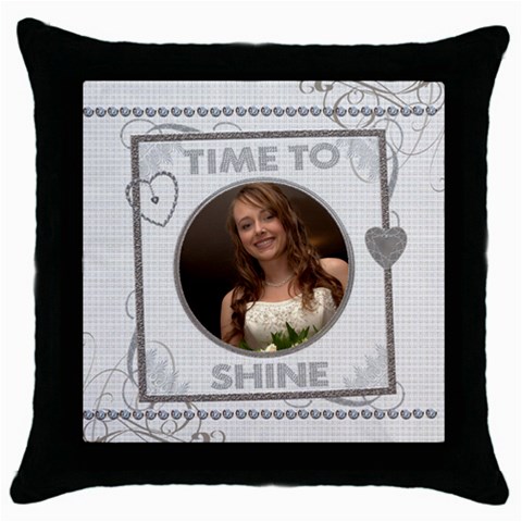 Time To Shine Throw Pillow Case By Lil Front