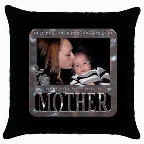 Mother Throw Pillow Case By Lil Front