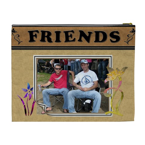 Friends Designer Xl Cosmetic Bag By Lil Back
