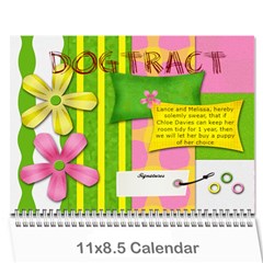 chloes calender - Wall Calendar 11  x 8.5  (12-Months)