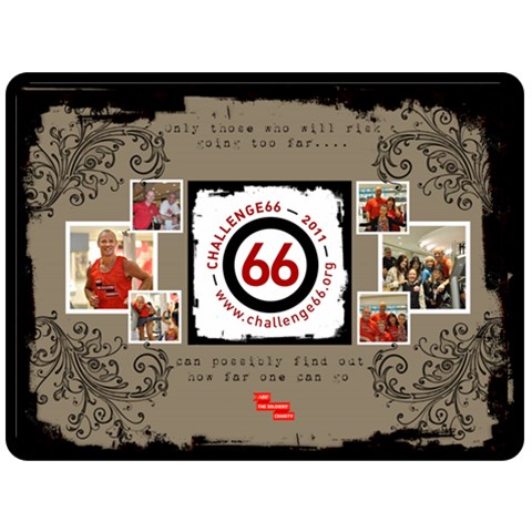 Challenge66 Logo Fleece 2 By Catvinnat 80 x60  Blanket Front