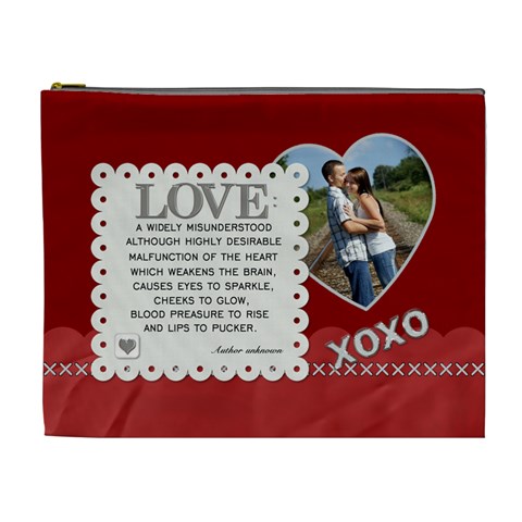 Love Definition Xl Cosmetic Bag By Lil Front
