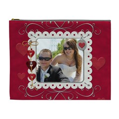 Elegant Red Hot Love XL Cosmetic bag - Cosmetic Bag (XL)