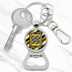 Gold bottle opener key chain