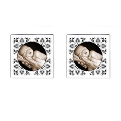 Art Nouveau Sweet Child Of Mine Square Cuff Links