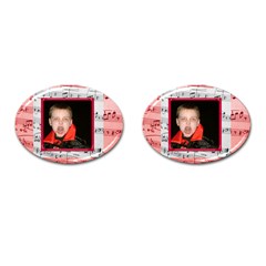 Must Be The Music Oval Cufflinks