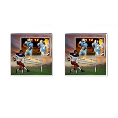 Football cufflinks - Cufflinks (Square)