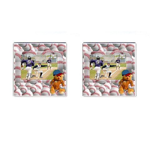 Baseball Cufflinks1 By Spg Front(Pair)