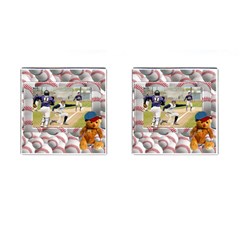 baseball cufflinks1 - Cufflinks (Square)