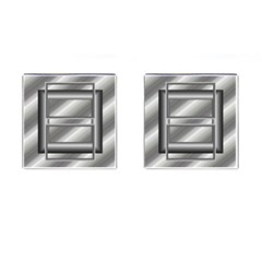 Grey cufflinks - Cufflinks (Square)