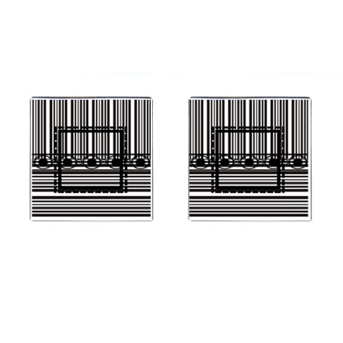 Black & White Cufflinks By Daniela Front(Pair)