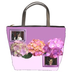 Pretty in pink bucket bag