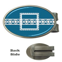 Blue oval money clip - Money Clip (Oval)