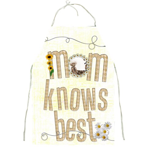 Mom Knows Best L Full Print Apron By Catvinnat Front