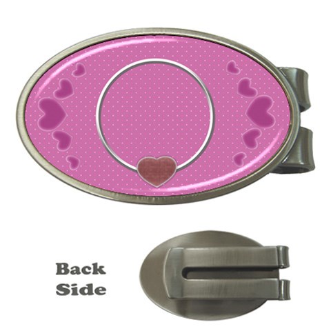 Love U Oval Money Clip By Daniela Front