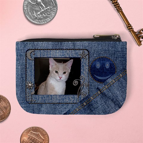 Fun Denim Mini Coin Purse By Lil Back