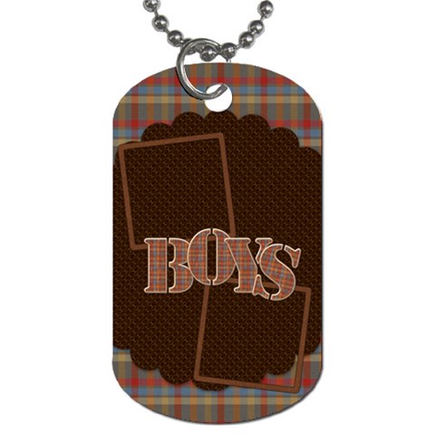 The Boys Of Fall Dog Tag 2 Sided 1 By Lisa Minor Front