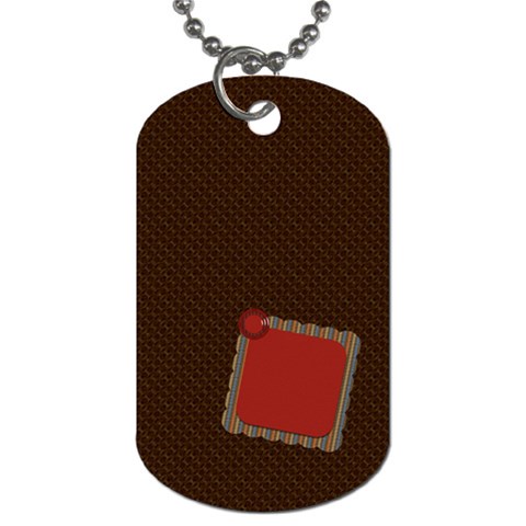 The Boys Of Fall Dog Tag 2 Sided 1 By Lisa Minor Back