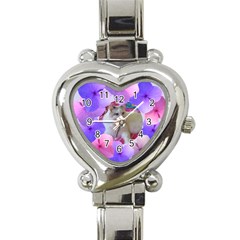Floral Love watch - Heart Italian Charm Watch