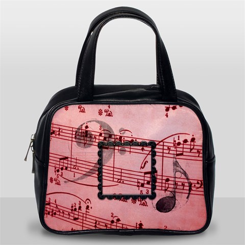 Sweet Music Double Sided Classic Handbag By Catvinnat Back