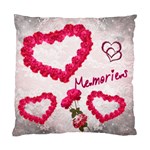 Memories Pink Roses Heart Cushion Case - Standard Cushion Case (One Side)