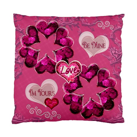 I m Yours Be Mine Love Heart Cushion Case By Ellan Front